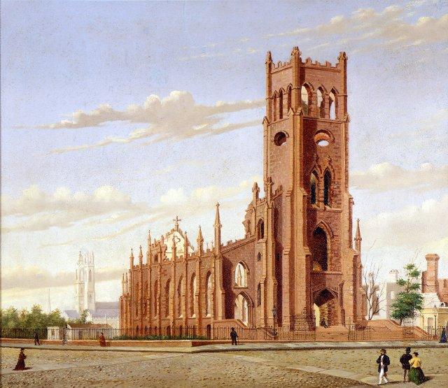 Wikioo.org - The Encyclopedia of Fine Arts - Painting, Artwork by William Aiken Walker - St. Finbar’s Roman Catholic Cathedral