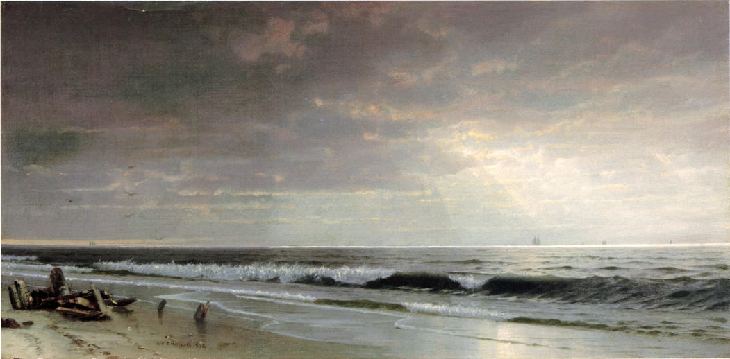 WikiOO.org - Encyclopedia of Fine Arts - Maľba, Artwork William Trost Richards - Along the Atlantic