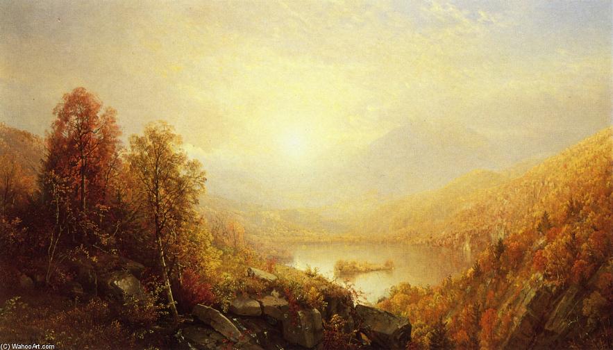 Wikioo.org - The Encyclopedia of Fine Arts - Painting, Artwork by William Trost Richards - Autumn in the Mountains