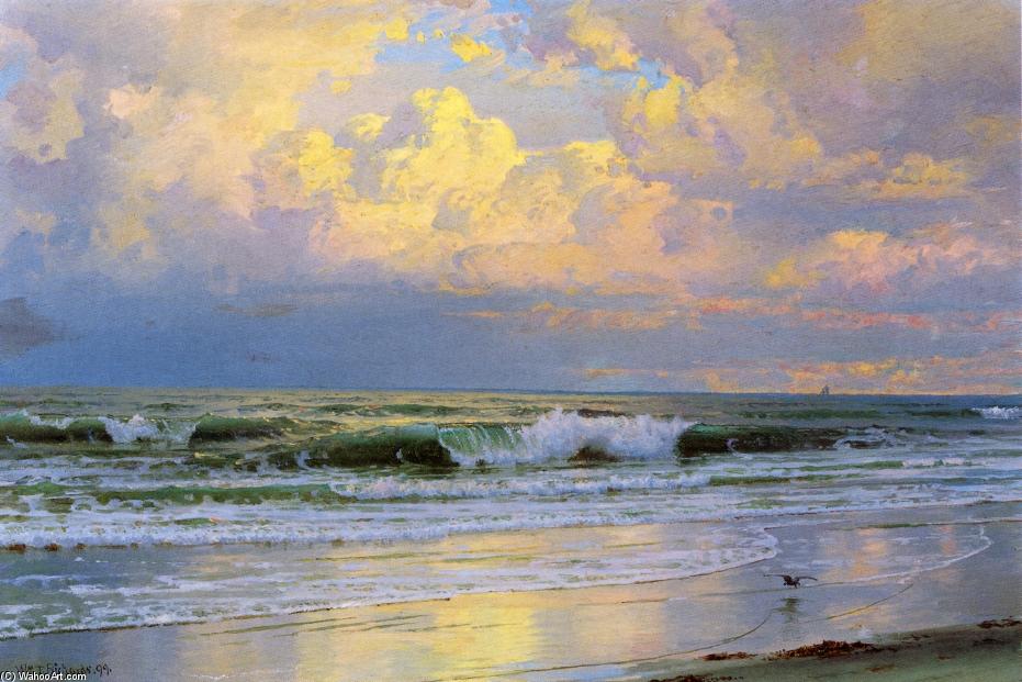 Wikioo.org - The Encyclopedia of Fine Arts - Painting, Artwork by William Trost Richards - Breaking Waves 2