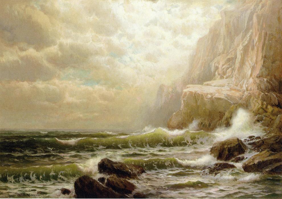 Wikioo.org - The Encyclopedia of Fine Arts - Painting, Artwork by William Trost Richards - Cliffs of Dover