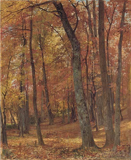 Wikioo.org - The Encyclopedia of Fine Arts - Painting, Artwork by William Trost Richards - Forest Interior 2