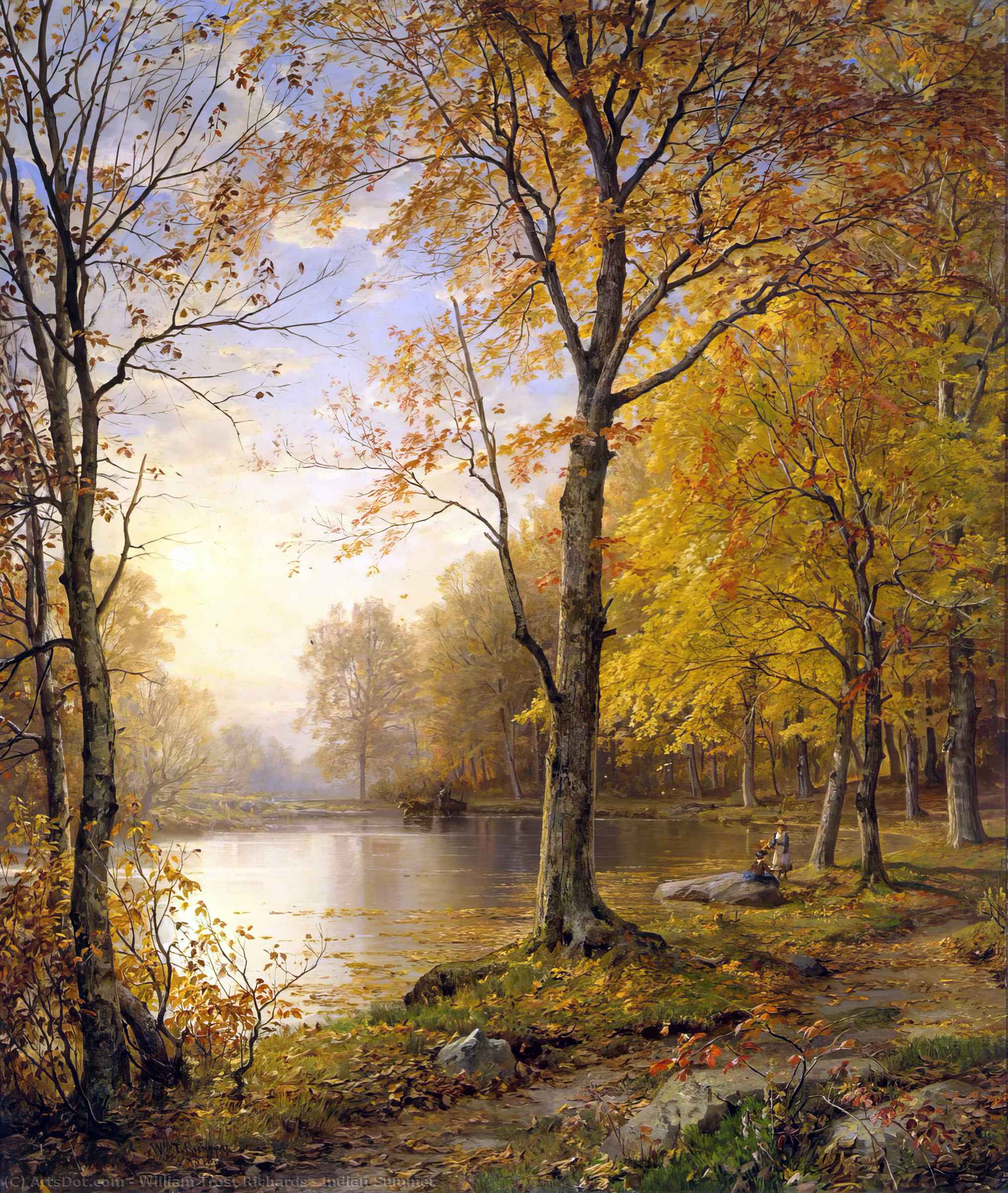 Wikioo.org - The Encyclopedia of Fine Arts - Painting, Artwork by William Trost Richards - Indian Summer
