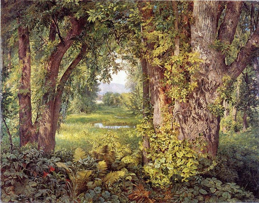 WikiOO.org - אנציקלופדיה לאמנויות יפות - ציור, יצירות אמנות William Trost Richards - Into the Woods