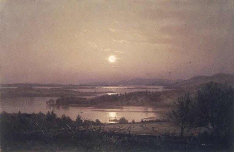 WikiOO.org - Encyclopedia of Fine Arts - Maleri, Artwork William Trost Richards - Lake Winnipesaukee