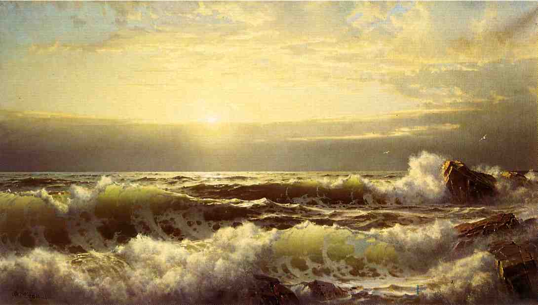Wikioo.org - The Encyclopedia of Fine Arts - Painting, Artwork by William Trost Richards - Off Conanicut, Newport
