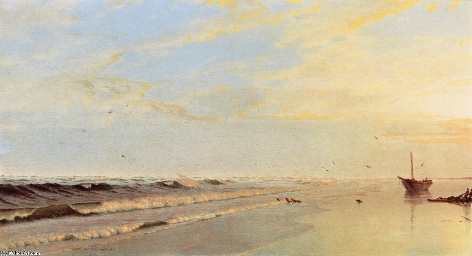WikiOO.org - Енциклопедия за изящни изкуства - Живопис, Произведения на изкуството William Trost Richards - On the Shore