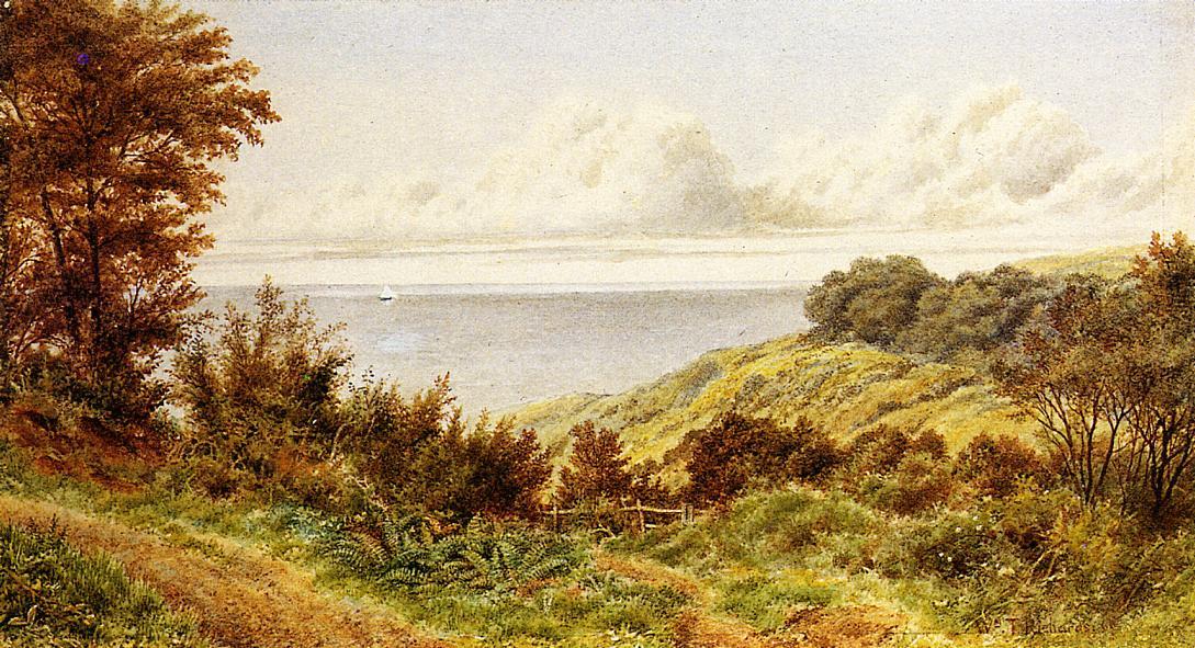 Wikioo.org - The Encyclopedia of Fine Arts - Painting, Artwork by William Trost Richards - Overlooking the Coast