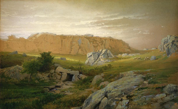WikiOO.org - Енциклопедія образотворчого мистецтва - Живопис, Картини
 William Trost Richards - Paradise, Newport