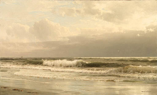 WikiOO.org - Güzel Sanatlar Ansiklopedisi - Resim, Resimler William Trost Richards - Rockaway Beach