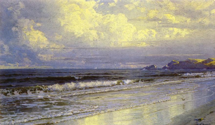 Wikioo.org - The Encyclopedia of Fine Arts - Painting, Artwork by William Trost Richards - Second Beach, Neweport