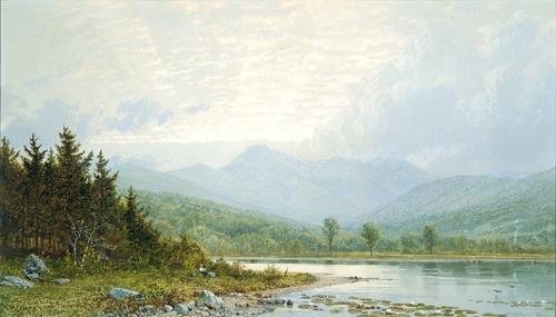 Wikioo.org - The Encyclopedia of Fine Arts - Painting, Artwork by William Trost Richards - Sunset on Mount Chocorua, New Hampshire