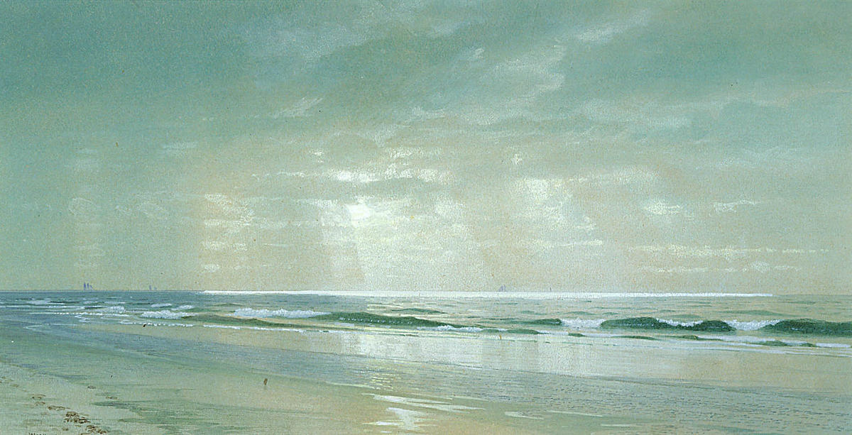 WikiOO.org - אנציקלופדיה לאמנויות יפות - ציור, יצירות אמנות William Trost Richards - Surf