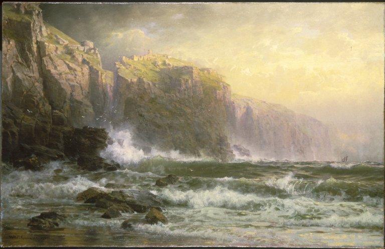 WikiOO.org - 백과 사전 - 회화, 삽화 William Trost Richards - The League Long Breakers Thundering on the Reef