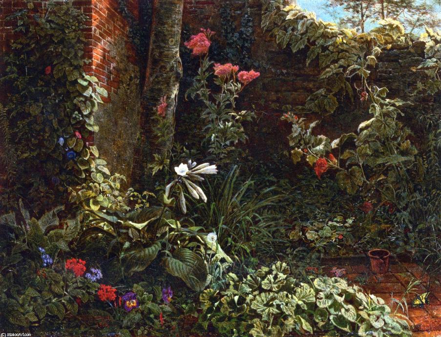 Wikioo.org - The Encyclopedia of Fine Arts - Painting, Artwork by William Trost Richards - The Neglected Garden