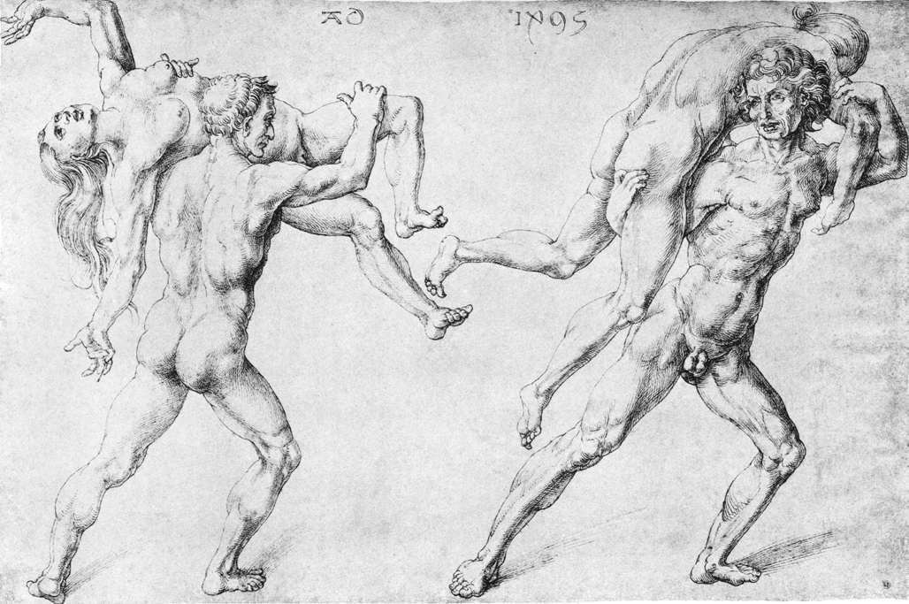 WikiOO.org - Encyclopedia of Fine Arts - Lukisan, Artwork Albrecht Durer - Abduction of a Woman