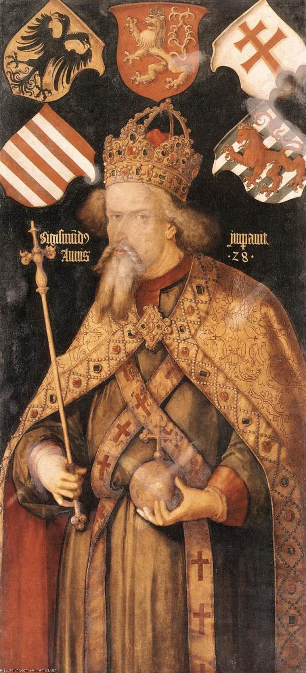 Wikioo.org - Bách khoa toàn thư về mỹ thuật - Vẽ tranh, Tác phẩm nghệ thuật Albrecht Durer - Emperor Sigismund