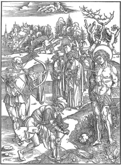 Wikioo.org - สารานุกรมวิจิตรศิลป์ - จิตรกรรม Albrecht Durer - Martyrdom of St Sebastian