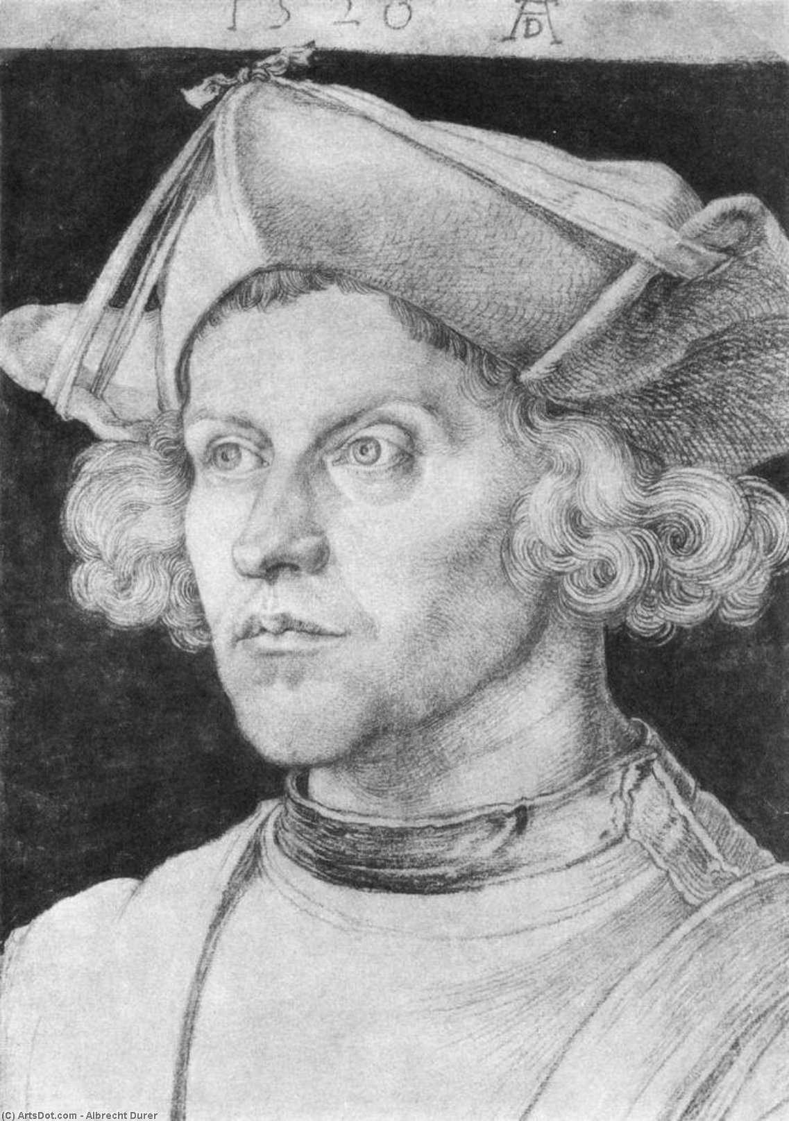 WikiOO.org - Enciklopedija likovnih umjetnosti - Slikarstvo, umjetnička djela Albrecht Durer - Portrait of an Unknown Man