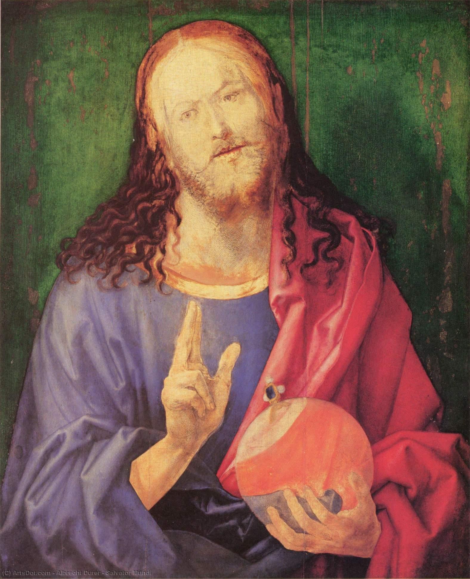 WikiOO.org - Encyclopedia of Fine Arts - Målning, konstverk Albrecht Durer - Salvator Mundi