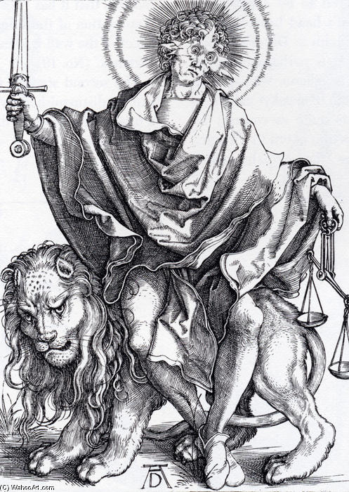WikiOO.org - Encyclopedia of Fine Arts - Lukisan, Artwork Albrecht Durer - Sol Justitiae