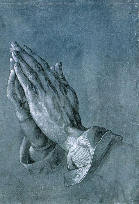 Wikioo.org – L'Encyclopédie des Beaux Arts - Peinture, Oeuvre de Albrecht Durer - Étude des mains de l apôtre en prière  mains
