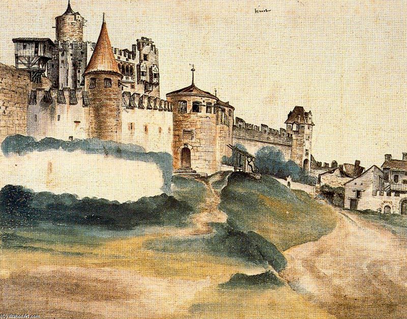 Wikioo.org - The Encyclopedia of Fine Arts - Painting, Artwork by Albrecht Durer - The Bishop's Castle at Trent