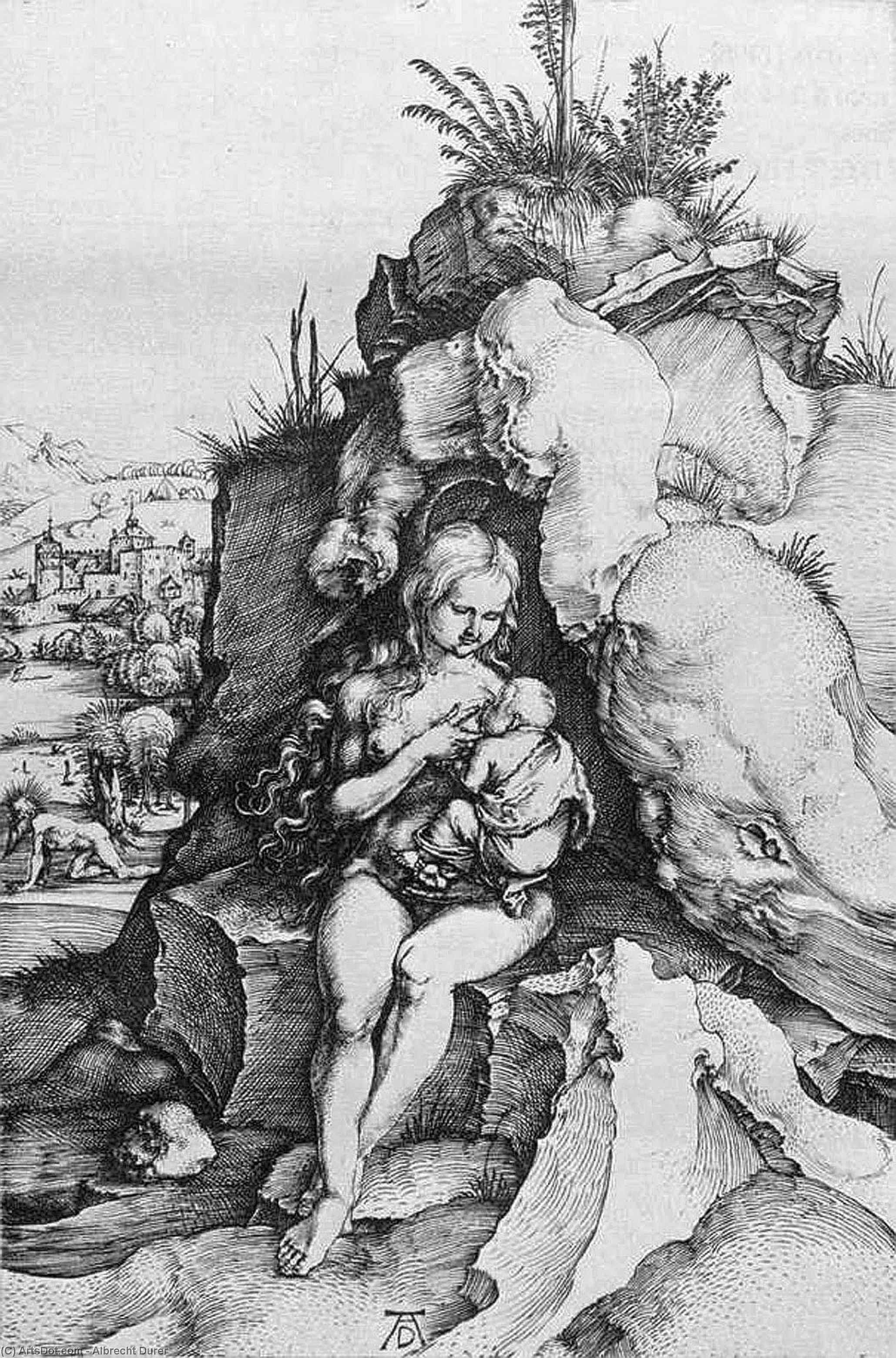 WikiOO.org - Enciclopedia of Fine Arts - Pictura, lucrări de artă Albrecht Durer - The Penance of St John Chrysostom