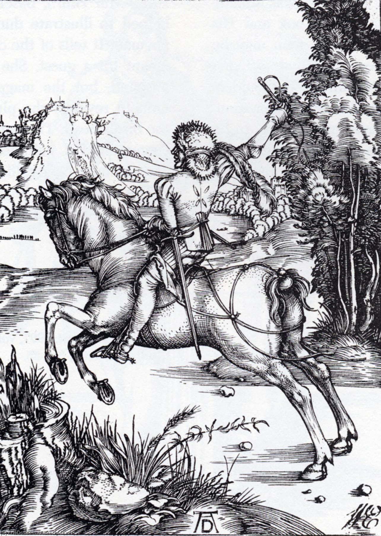 WikiOO.org - Encyclopedia of Fine Arts - Maalaus, taideteos Albrecht Durer - The Small Courier