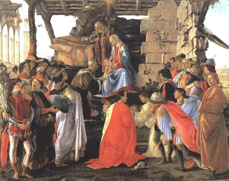Wikioo.org - The Encyclopedia of Fine Arts - Painting, Artwork by Sandro Botticelli - Adoration of the Magi 4