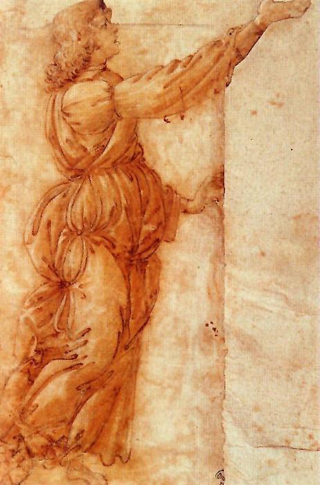 WikiOO.org - Encyclopedia of Fine Arts - Maleri, Artwork Sandro Botticelli - Angel