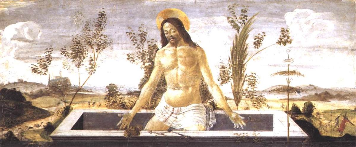 Wikioo.org - The Encyclopedia of Fine Arts - Painting, Artwork by Sandro Botticelli - Christ in the Sepulchre