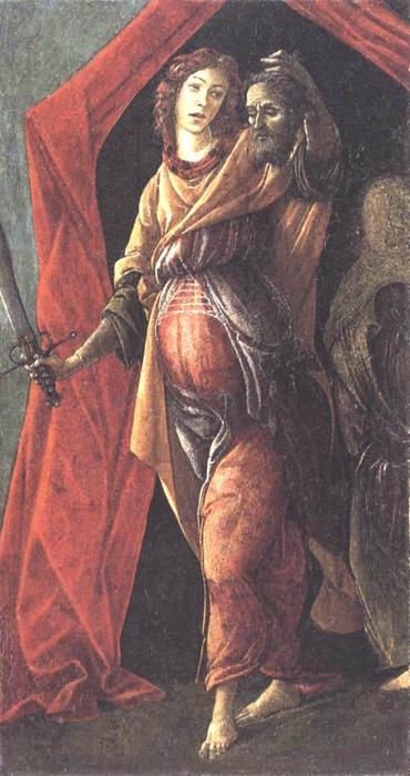 WikiOO.org – 美術百科全書 - 繪畫，作品 Sandro Botticelli - 朱迪思离开何乐弗尼的帐篷