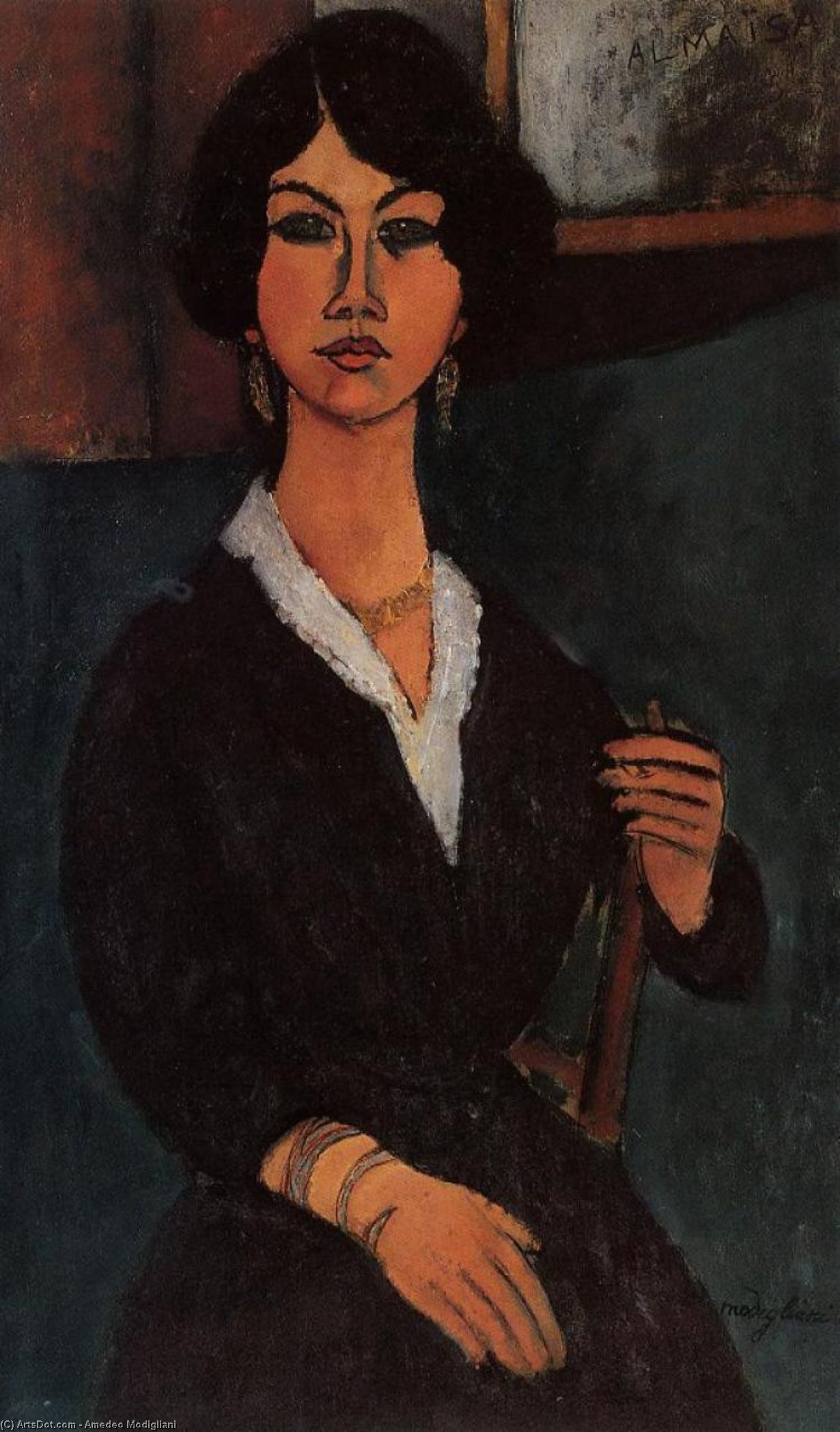 Wikioo.org - Die Enzyklopädie bildender Kunst - Malerei, Kunstwerk von Amedeo Modigliani - Almaisa