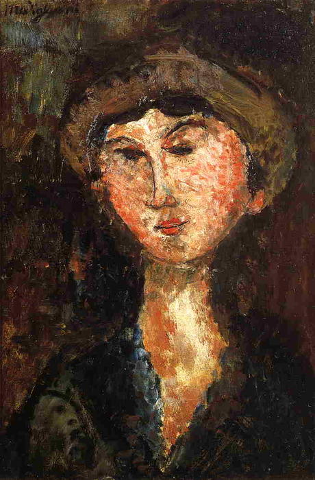 Wikioo.org - The Encyclopedia of Fine Arts - Painting, Artwork by Amedeo Modigliani - Beatrice Hastings 1