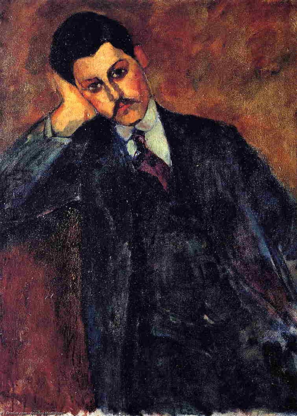 WikiOO.org - Encyclopedia of Fine Arts - Maľba, Artwork Amedeo Modigliani - Jean Alexandre