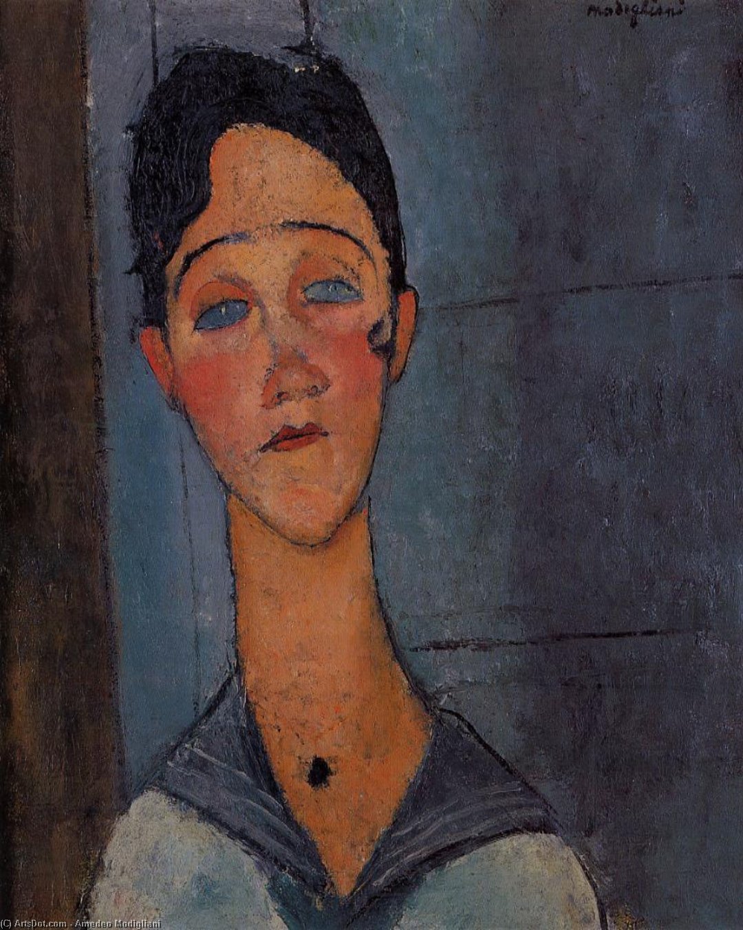 WikiOO.org - Enciclopédia das Belas Artes - Pintura, Arte por Amedeo Modigliani - Louise