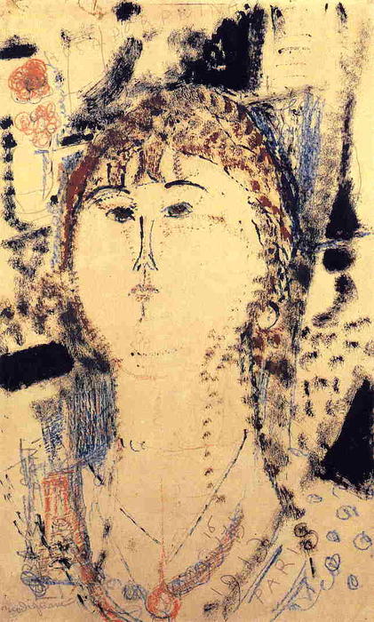 Wikioo.org - Die Enzyklopädie bildender Kunst - Malerei, Kunstwerk von Amedeo Modigliani - rosa porprina