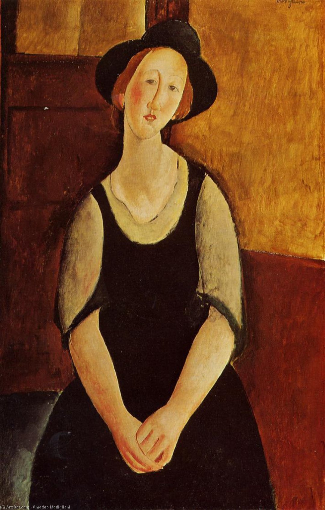 Wikioo.org - Bách khoa toàn thư về mỹ thuật - Vẽ tranh, Tác phẩm nghệ thuật Amedeo Modigliani - Thora Klinckowstrom