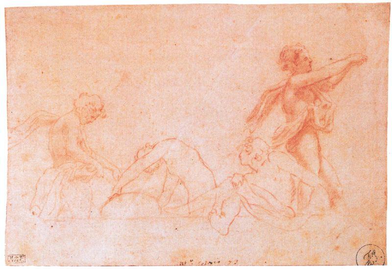 WikiOO.org - Енциклопедія образотворчого мистецтва - Живопис, Картини
 Antonio Allegri Da Correggio - Four ephebes