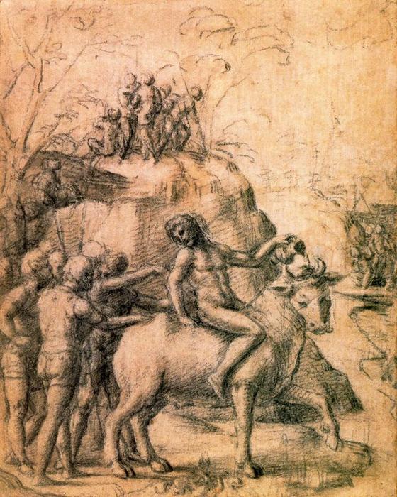 WikiOO.org - Encyclopedia of Fine Arts - Maľba, Artwork Antonio Allegri Da Correggio - Mythological subject