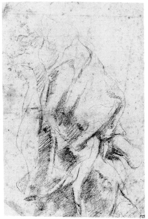 WikiOO.org - Encyclopedia of Fine Arts - Maalaus, taideteos Antonio Allegri Da Correggio - The Magdalen in the act of embracing the feet of Crist