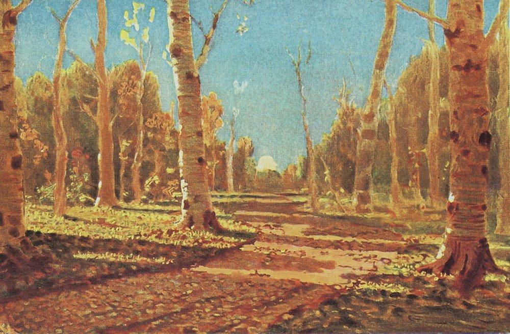 Wikioo.org – L'Enciclopedia delle Belle Arti - Pittura, Opere di Arkhip Ivanovich Kuinji - Birch Grove 4