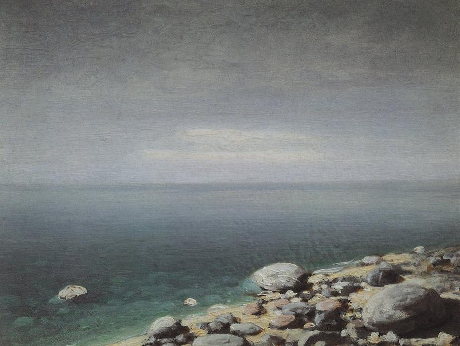 Wikioo.org - สารานุกรมวิจิตรศิลป์ - จิตรกรรม Arkhip Ivanovich Kuinji - Clear water. Overcast day. Crimea