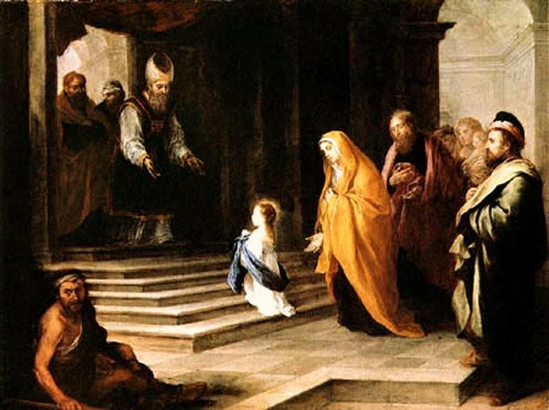 WikiOO.org - Encyclopedia of Fine Arts - Malba, Artwork Bartolome Esteban Murillo - La Presentación de la Virgen en el Templo