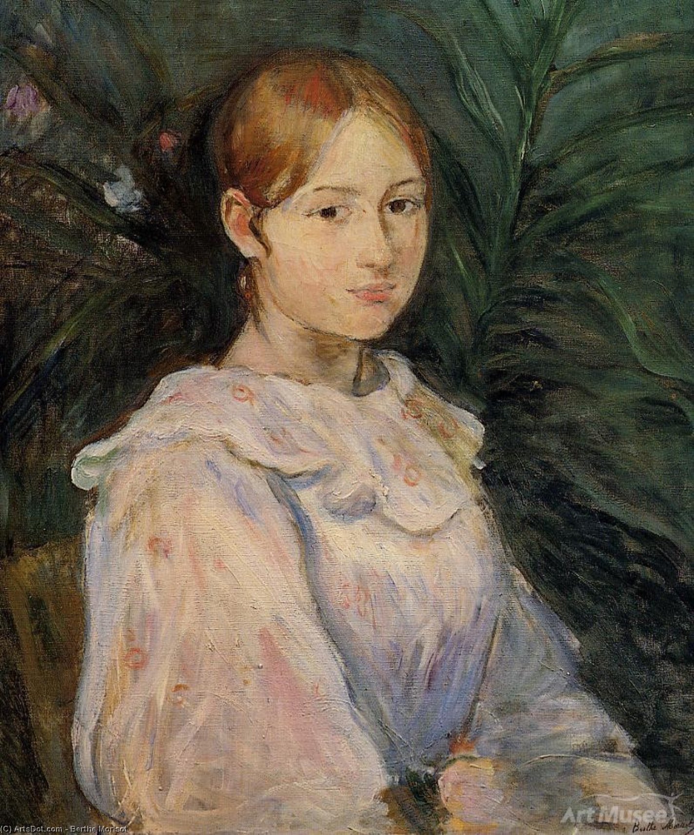 WikiOO.org - Енциклопедія образотворчого мистецтва - Живопис, Картини
 Berthe Morisot - Bust of Alice Gamby