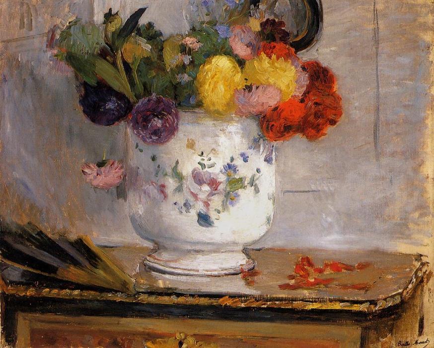 WikiOO.org - Encyclopedia of Fine Arts - Maľba, Artwork Berthe Morisot - Dahlias