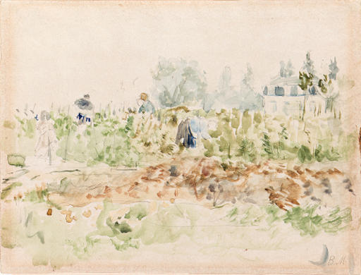 WikiOO.org – 美術百科全書 - 繪畫，作品 Berthe Morisot - 丹斯莱Vignes的（布吉瓦尔）