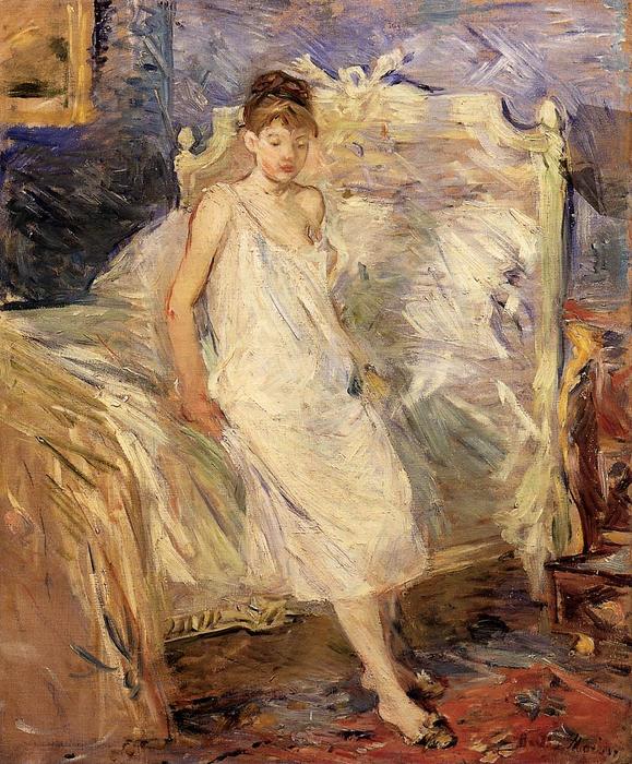 Wikioo.org - The Encyclopedia of Fine Arts - Painting, Artwork by Berthe Morisot - Getting Up