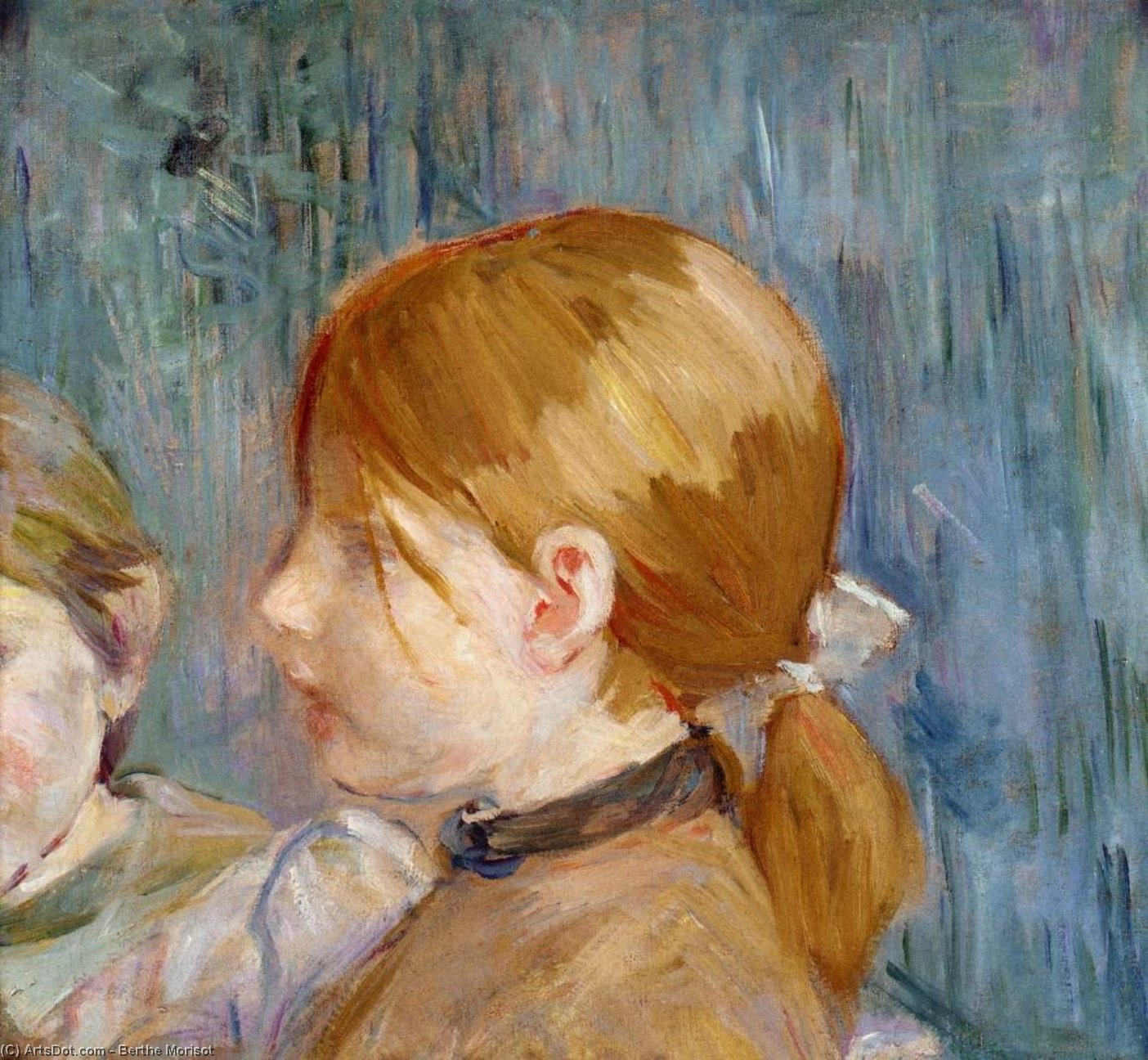 Wikioo.org – L'Encyclopédie des Beaux Arts - Peinture, Oeuvre de Berthe Morisot - Jeannie's Tête ( alias tete de jeannie )